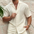 Load image into Gallery viewer, Men's Summer Two-Piece Tracksuit – Shirt & Shorts Set