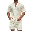 Load image into Gallery viewer, Men's Summer Two-Piece Tracksuit – Shirt & Shorts Set