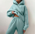 Load image into Gallery viewer, Women's Hooded Two-Piece Sweater Tracksuit