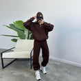 Load image into Gallery viewer, Women's Zip Collar Jogger Tracksuit Set