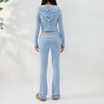 Load image into Gallery viewer, Zip Hoodie & High Waist Long Pants Lounge Set