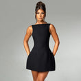 Load image into Gallery viewer, Slim-Fit Backless Sling Mini Dress