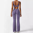 Load image into Gallery viewer, Sleeveless Flare Leg Fitness Jumpsuit