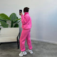 Load image into Gallery viewer, Women's Zip Collar Jogger Tracksuit Set
