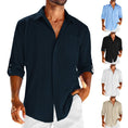 Load image into Gallery viewer, Casual Long Sleeve Shirt With Pocket Lace Polo Collar