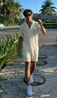 Load image into Gallery viewer, Men's Summer Two-Piece Tracksuit – Shirt & Shorts Set