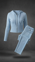 Load image into Gallery viewer, Zip Hoodie & High Waist Long Pants Lounge Set