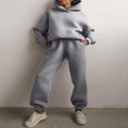 Load image into Gallery viewer, Women's Hooded Two-Piece Sweater Tracksuit
