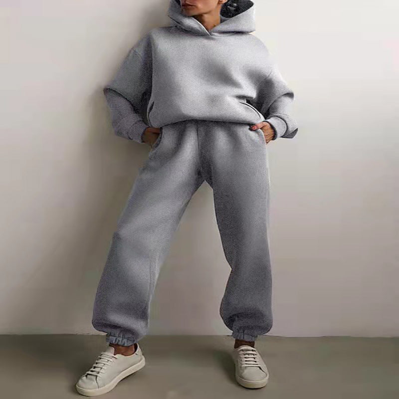 Women's Hooded Two-Piece Sweater Tracksuit
