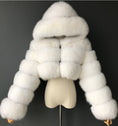 Load image into Gallery viewer, Short Hooded Faux Fur Coat

