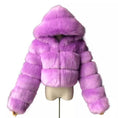 Load image into Gallery viewer, Short Hooded Faux Fur Coat
