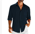 Load image into Gallery viewer, Casual Long Sleeve Shirt With Pocket Lace Polo Collar
