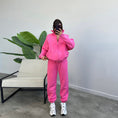 Load image into Gallery viewer, Women's Zip Collar Jogger Tracksuit Set
