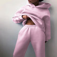 Load image into Gallery viewer, Women's Hooded Two-Piece Sweater Tracksuit

