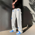 Load image into Gallery viewer, Baggy Printed Denim Pants
