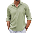 Load image into Gallery viewer, Casual Long Sleeve Shirt With Pocket Lace Polo Collar
