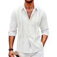 Load image into Gallery viewer, Casual Long Sleeve Shirt With Pocket Lace Polo Collar
