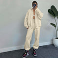 Load image into Gallery viewer, Women's Zip Collar Jogger Tracksuit Set
