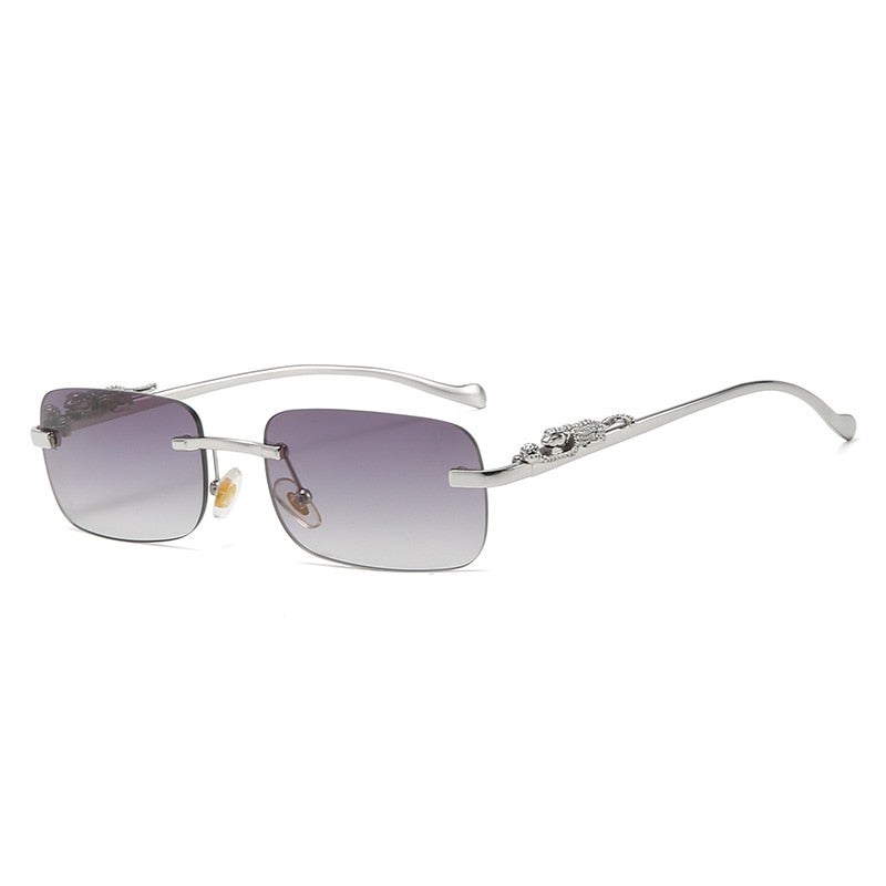 Rimless Rectangle Sunglasses