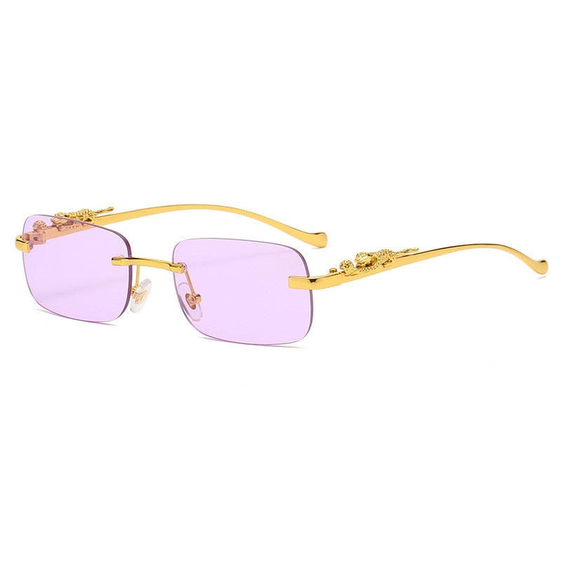 Rimless Rectangle Sunglasses