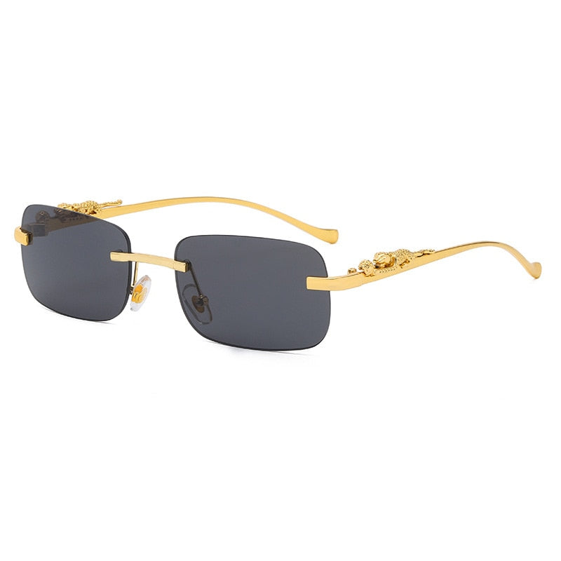 Rimless Rectangle Sunglasses