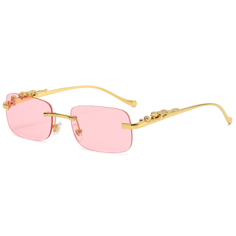 Rimless Rectangle Sunglasses