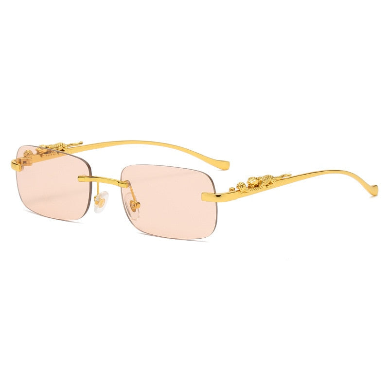 Rimless Rectangle Sunglasses