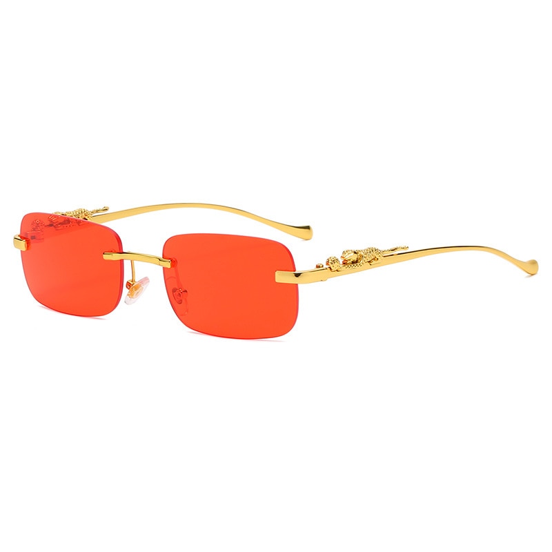 Rimless Rectangle Sunglasses