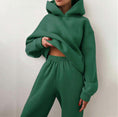 Load image into Gallery viewer, Women's Hooded Two-Piece Sweater Tracksuit
