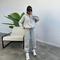 Load image into Gallery viewer, Women's Zip Collar Jogger Tracksuit Set
