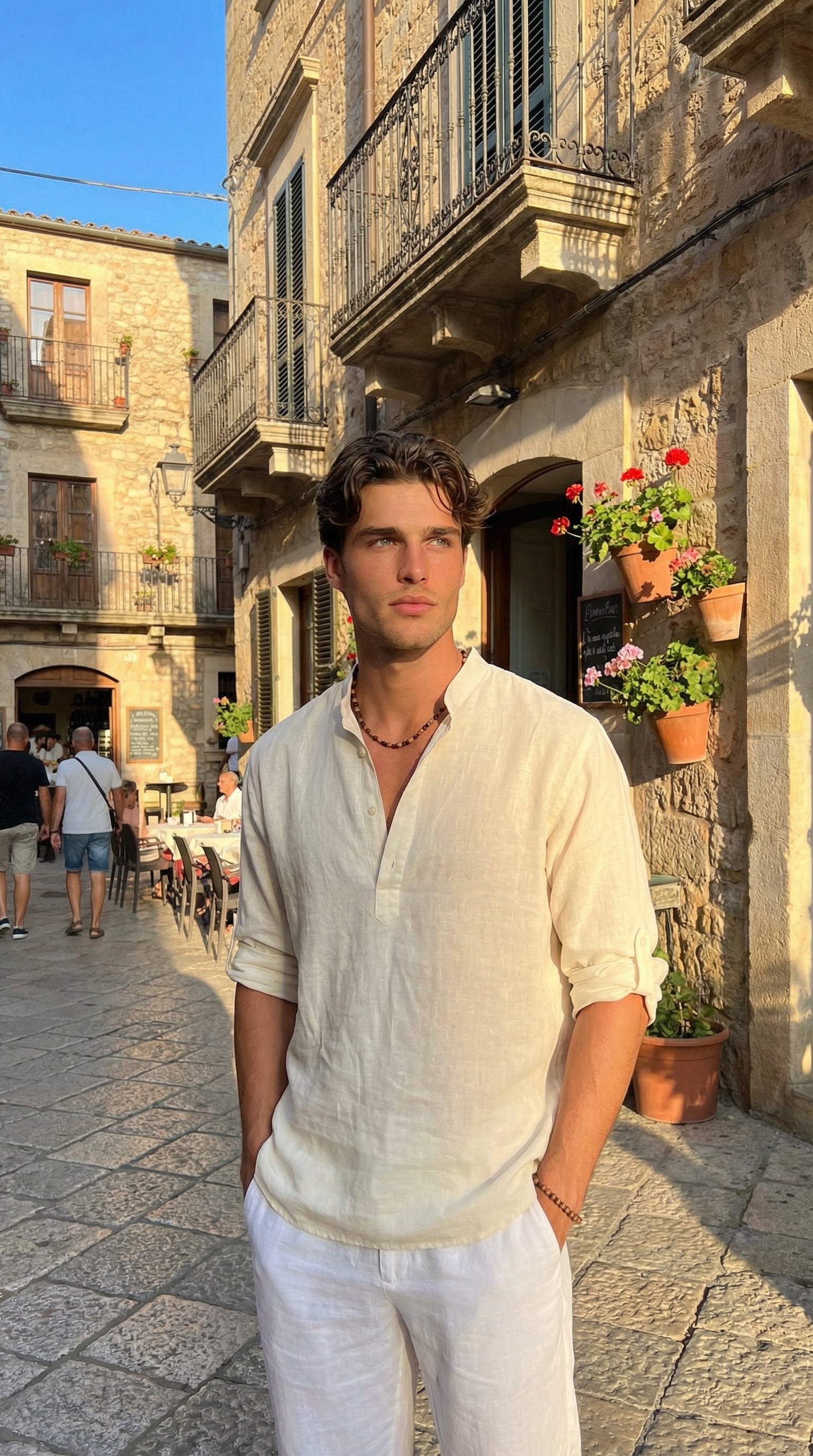 Casual Long Sleeve Shirt With Pocket Lace Polo Collar